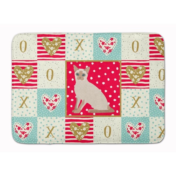 Carolines Treasures 19 x 27 in. Tonkinese Cat Love Machine Washable Memory Foam Mat CK5799RUG - main